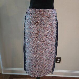 Women's Tweed Color Block Skirt